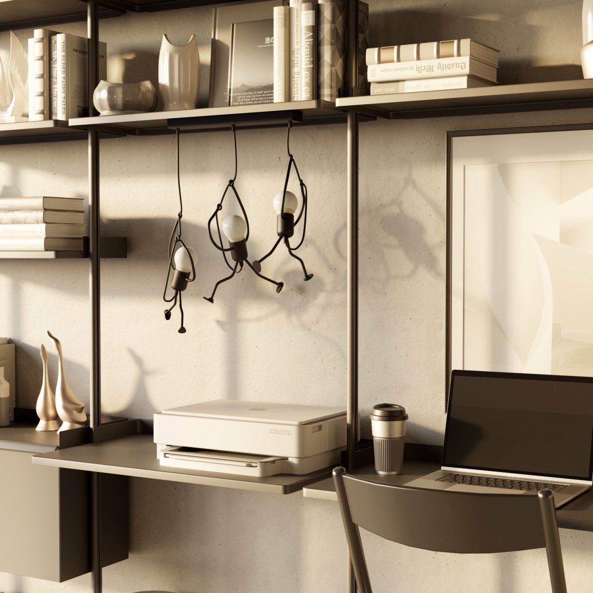 Wrought Iron Pendant Light With Adjustable Cord