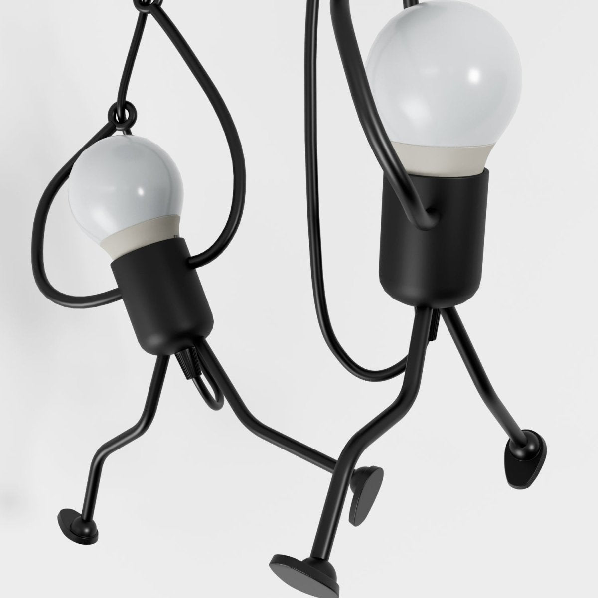 Wrought Iron Pendant Light With Adjustable Cord