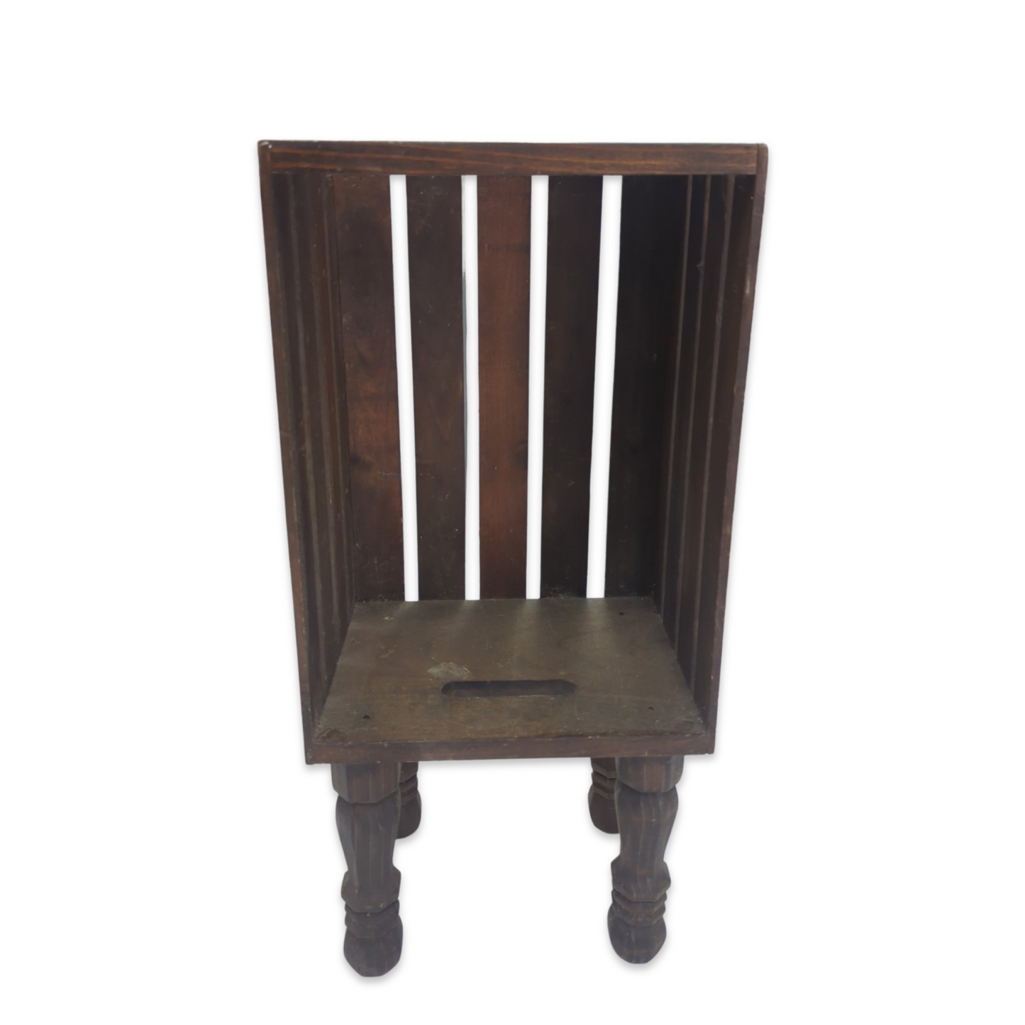 Dark Wood Crate Stand