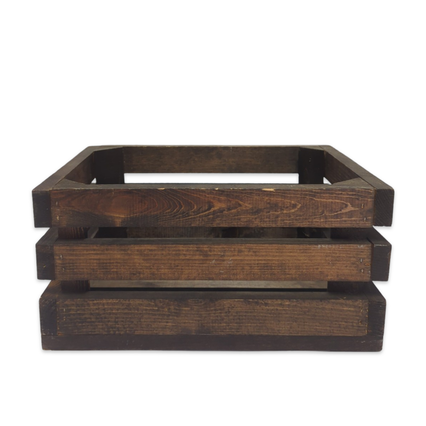 Dark Wood Apple Crate