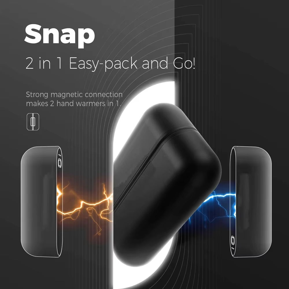 2-in-1 Portable Hand Heater with Strong Magnetic Design