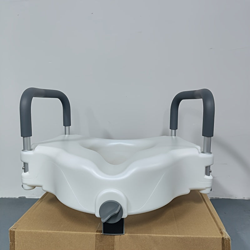 Elderly  PostSurgery Bathroom Booster Seat with Removable Armrest-V2QU