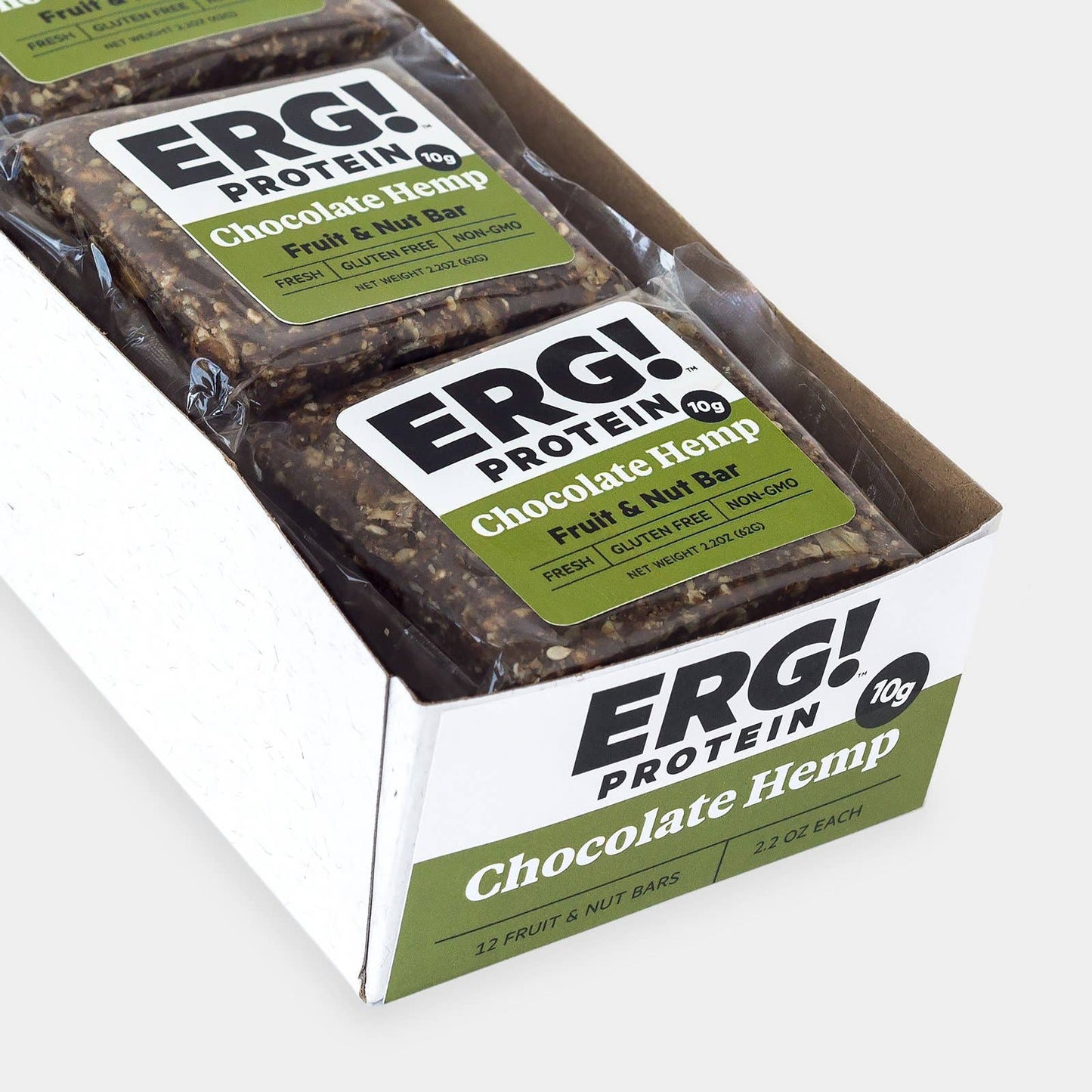 ERG! Bars - Chocolate Hemp ERG! - Box of 12 Bars