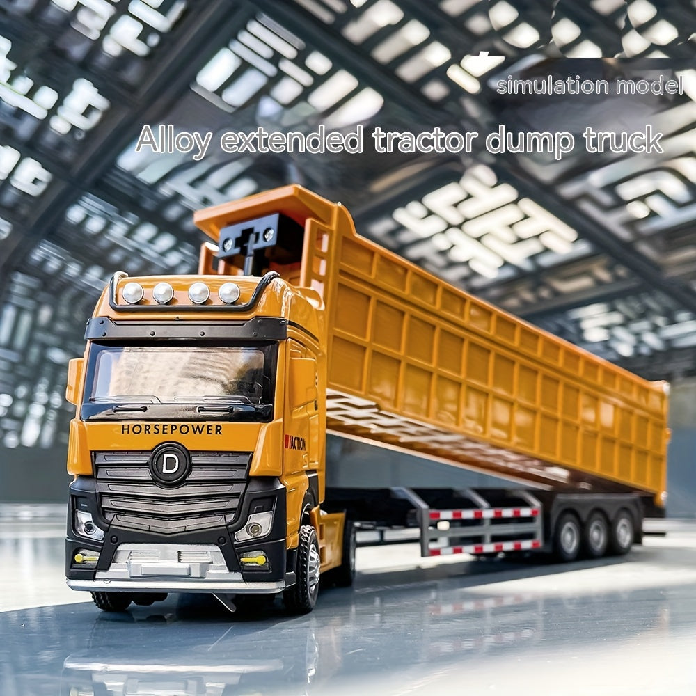 Extra-Large Alloy Construction Truck Toy, Yellow TJR6L7P