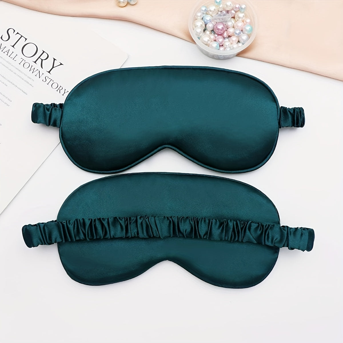 Shading Sleep Eye Mask Imitation Silk Ice Feel Comfortable - D3NK
