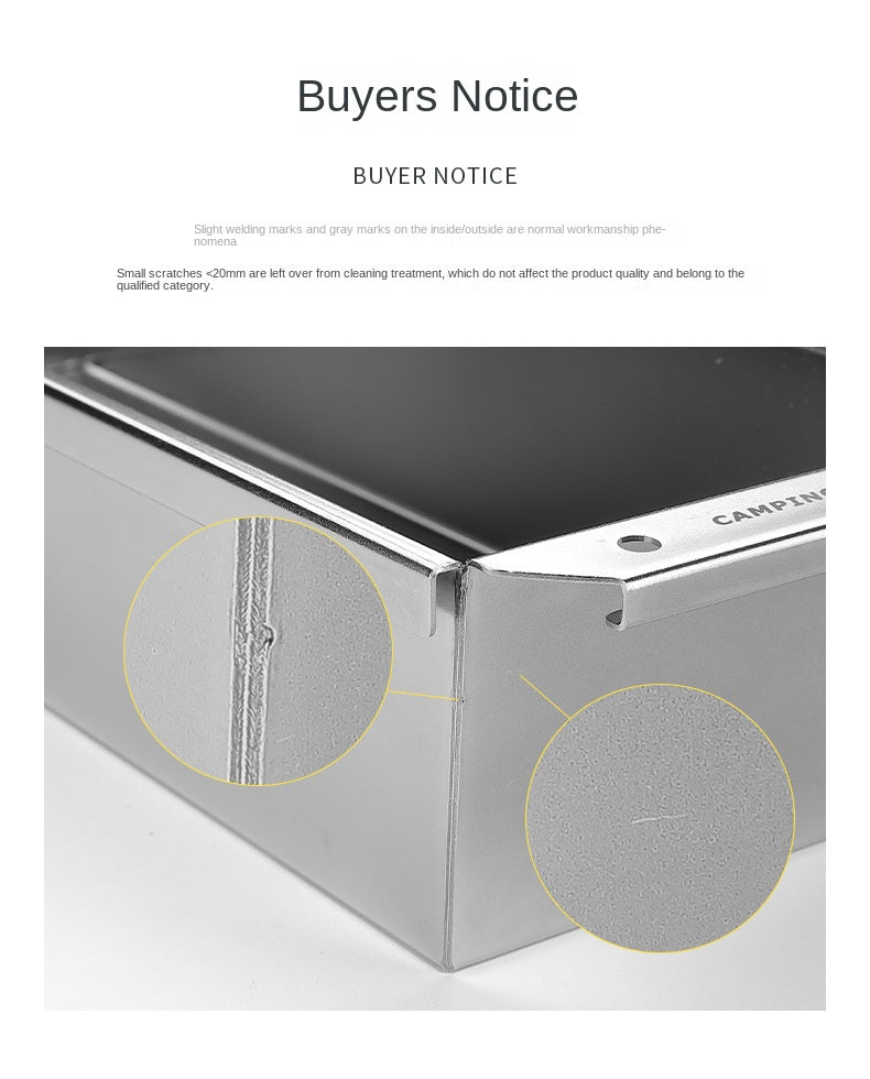 Campingmoon BK/CK-11 IGT Cutlery Box Multipurpose Food Kitchen Cutlery Storage Container Box Rack Half Unit Integrated Grill Table Accessories IGT Compatible