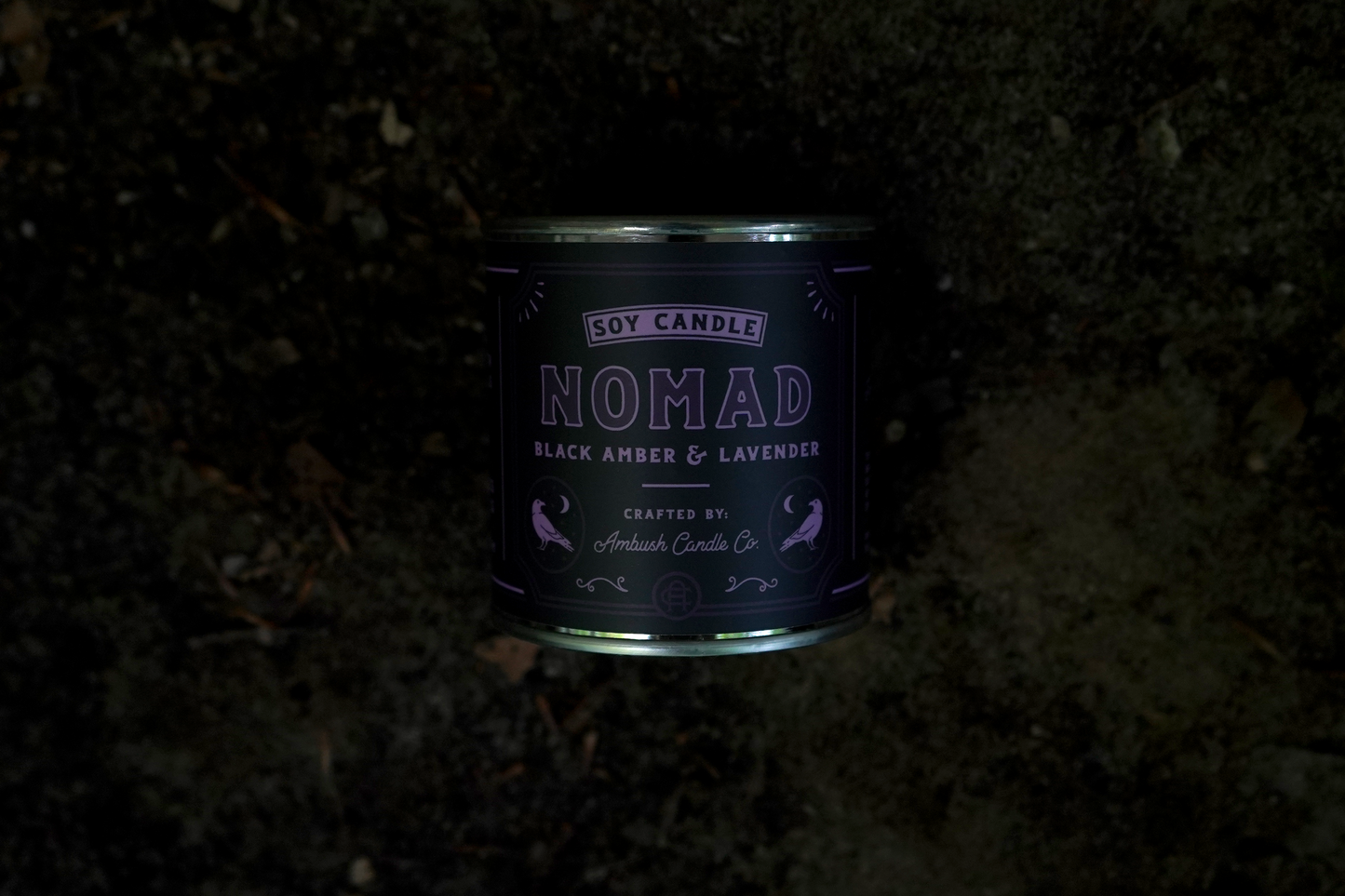Nomad | Amber + Lavender 8oz Soy Candle