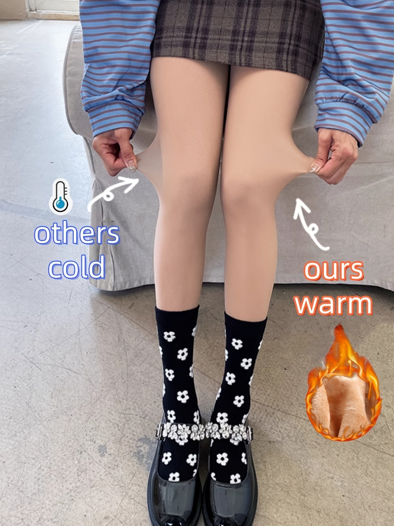 LUMINA High Support Fleece-Lined Leggings, 400gsm TJR8W4C