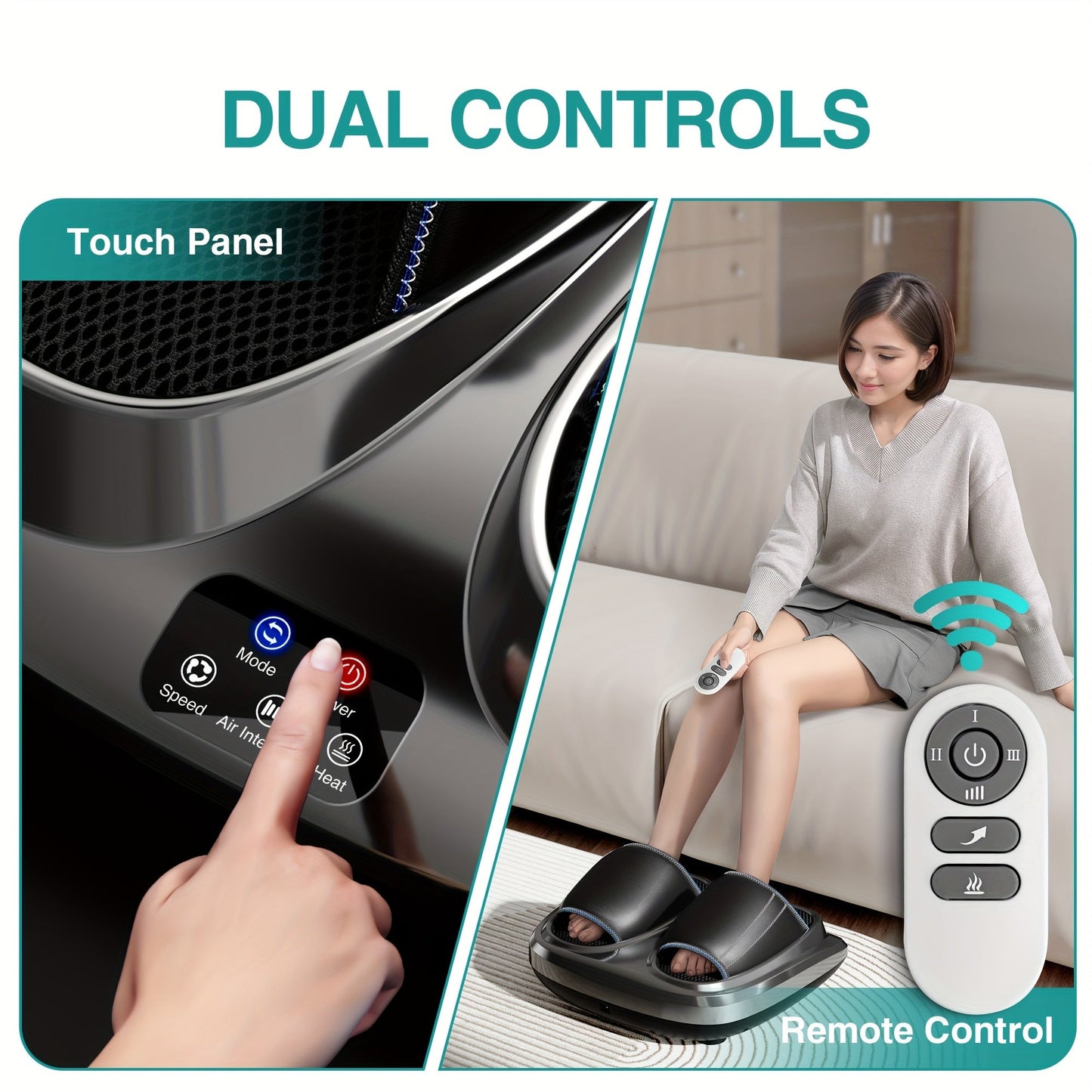 3D Shiatsu Foot  Calf Massager with Heat-K3GV
