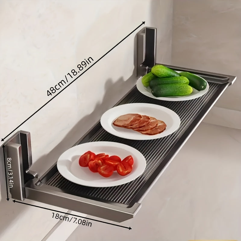 WallMounted Folding Kitchen Rack-B411