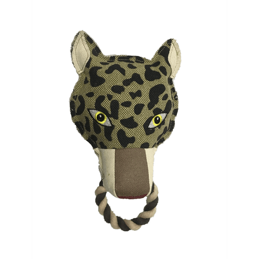 Dogline 10" Nature Leopard Animal Squeaky Toy