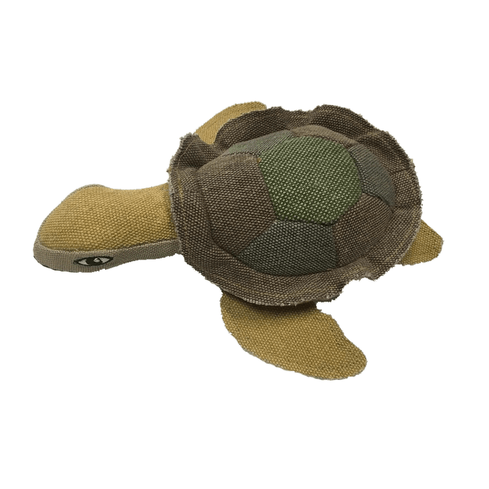 Dogline 10" Nature Turtle Animal Squeaky Toy