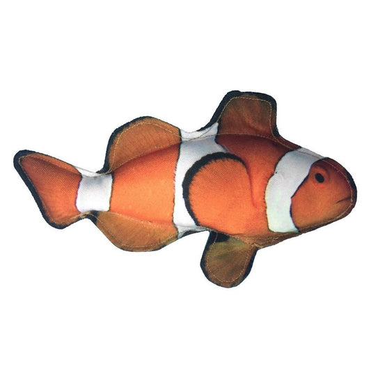 Dogline 10" Tropical Clownfish Dog Fish Toy