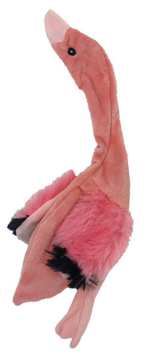Dogline 11" Flamingo Crinkle Dog Toy