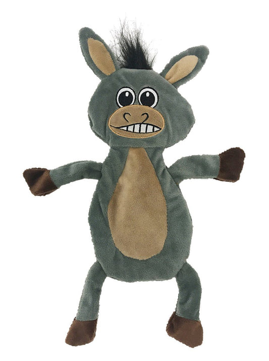 Dogline 12" Donkey Crinkle Flat Dog Toy