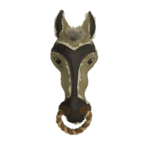 Dogline 13" Nature Horse Animal Squeaky Toy