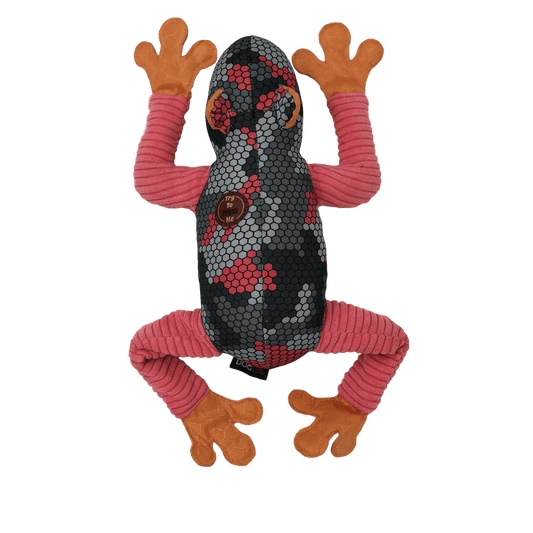 Dogline 14" Frog with Moving Legs Animal Toy