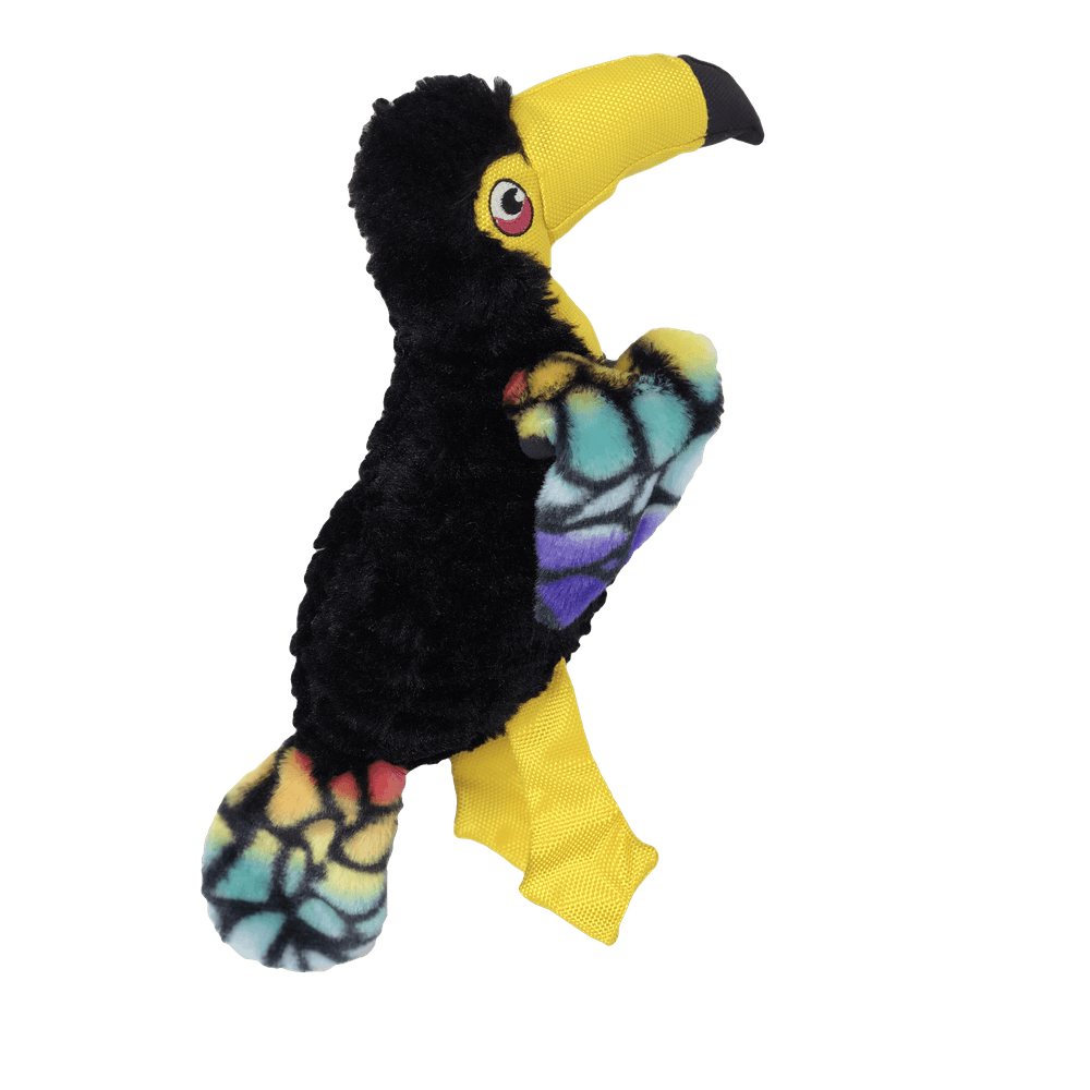 Dogline 14" Toucan with Moving Wings Animal Toy