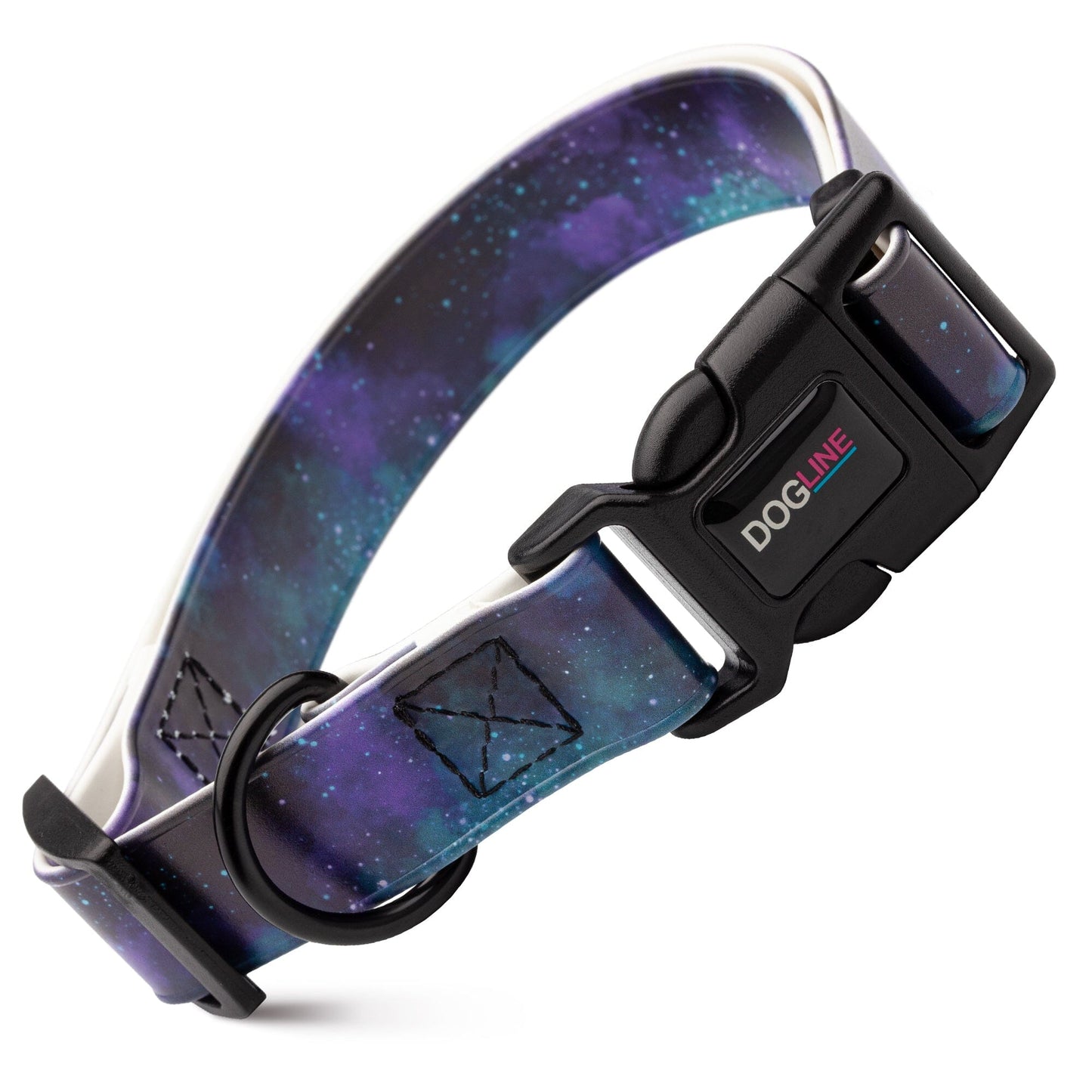 Dogline Biothane Full Color Design Printed Dog Collar with Quick Release Buckle