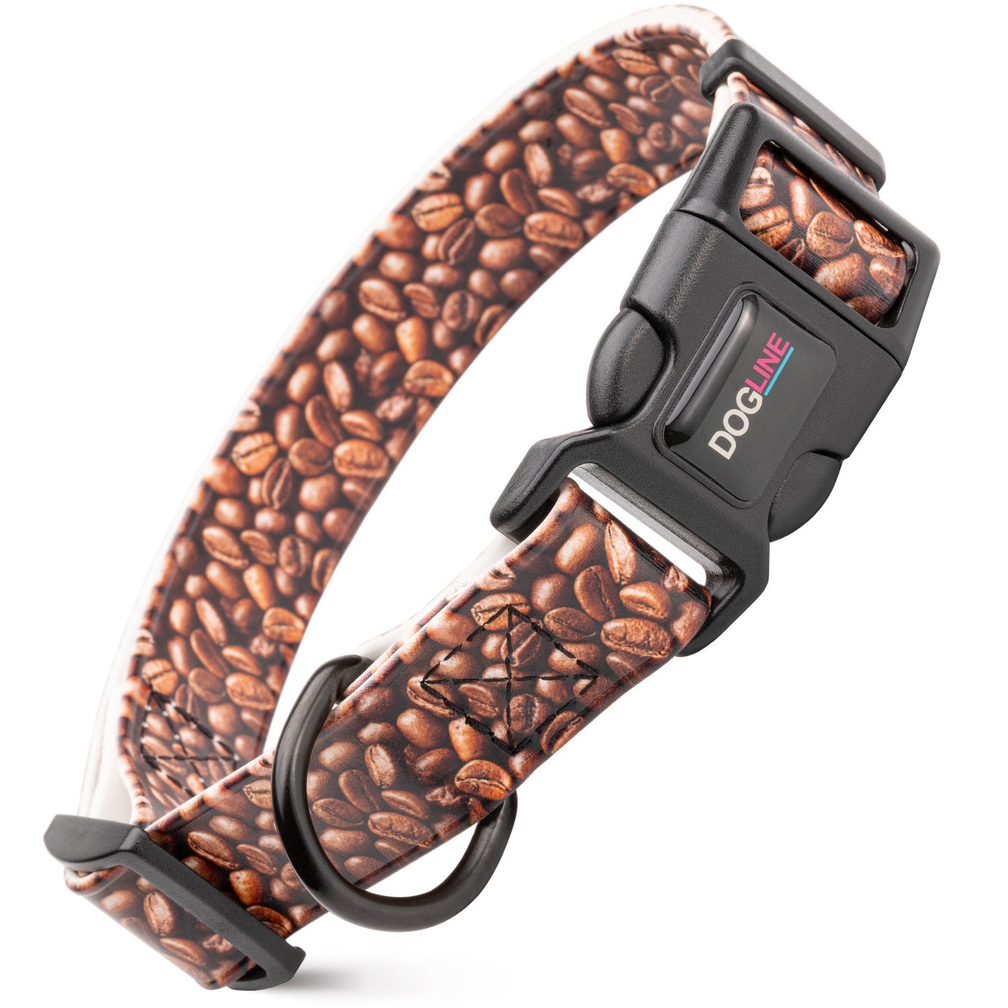 Dogline Biothane Full Color Design Printed Dog Collar with Quick Release Buckle