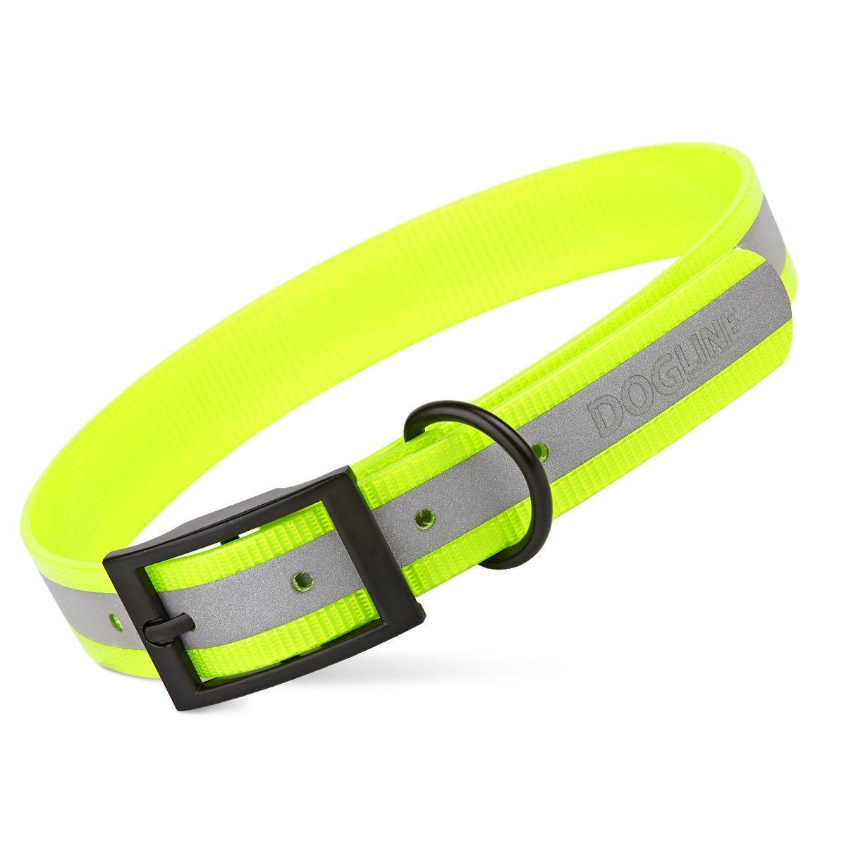 Dogline Biothane Translucent Reflective Collar