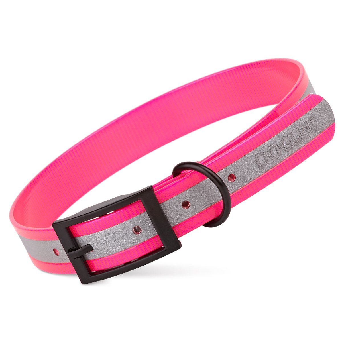 Dogline Biothane Translucent Reflective Collar