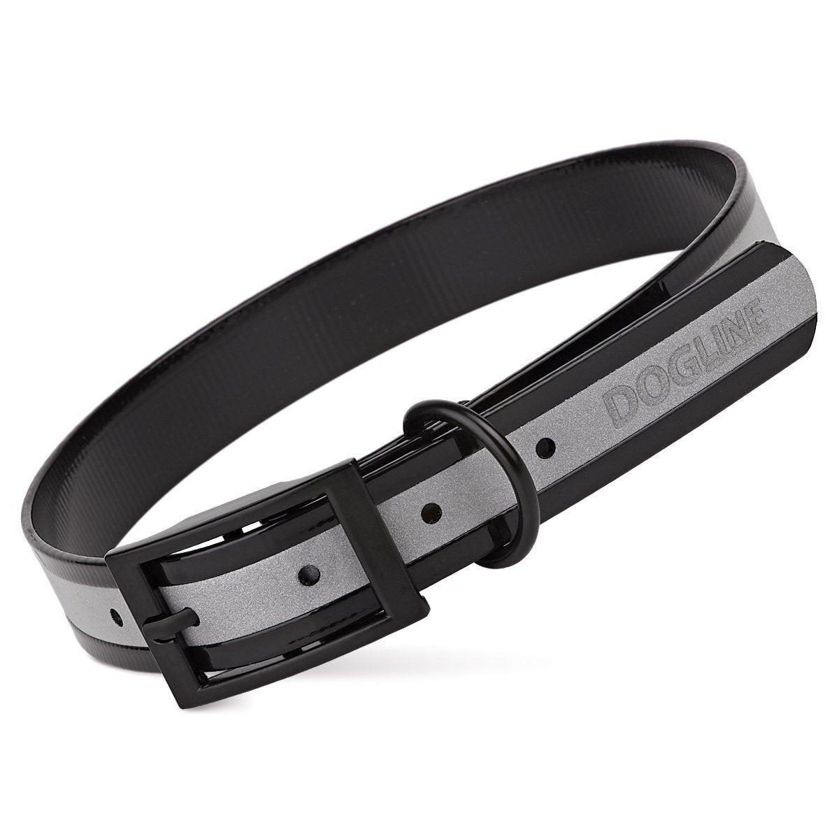 Dogline Biothane Translucent Reflective Collar