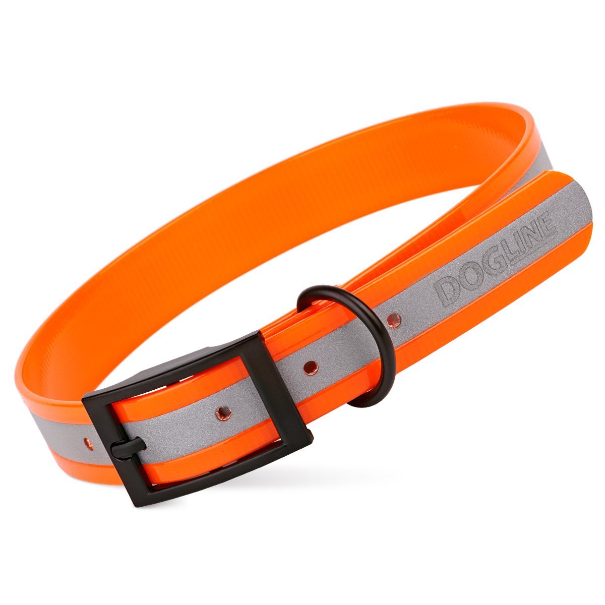 Dogline Biothane Translucent Reflective Collar