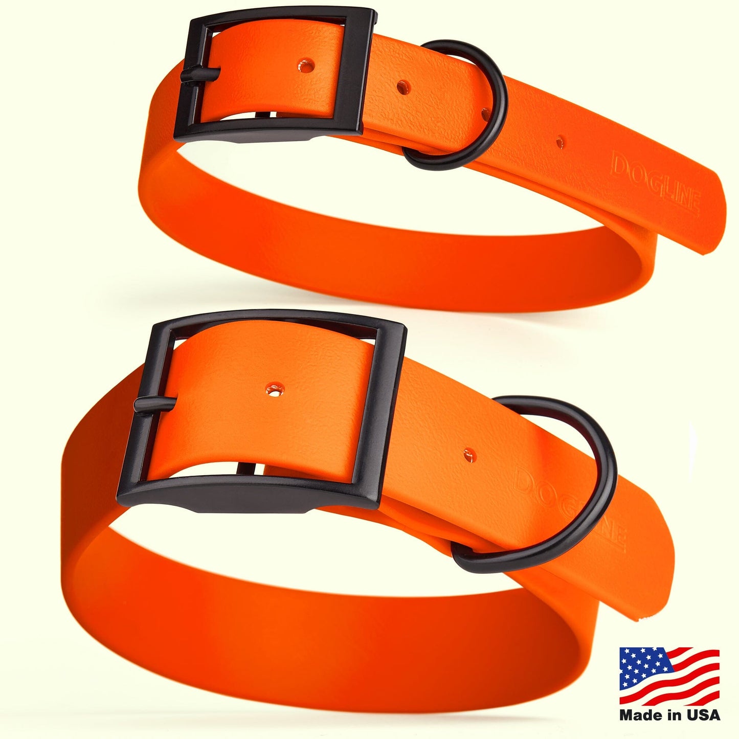Dogline Biothane Waterproof Collar - Medium (15 to 18 inches)