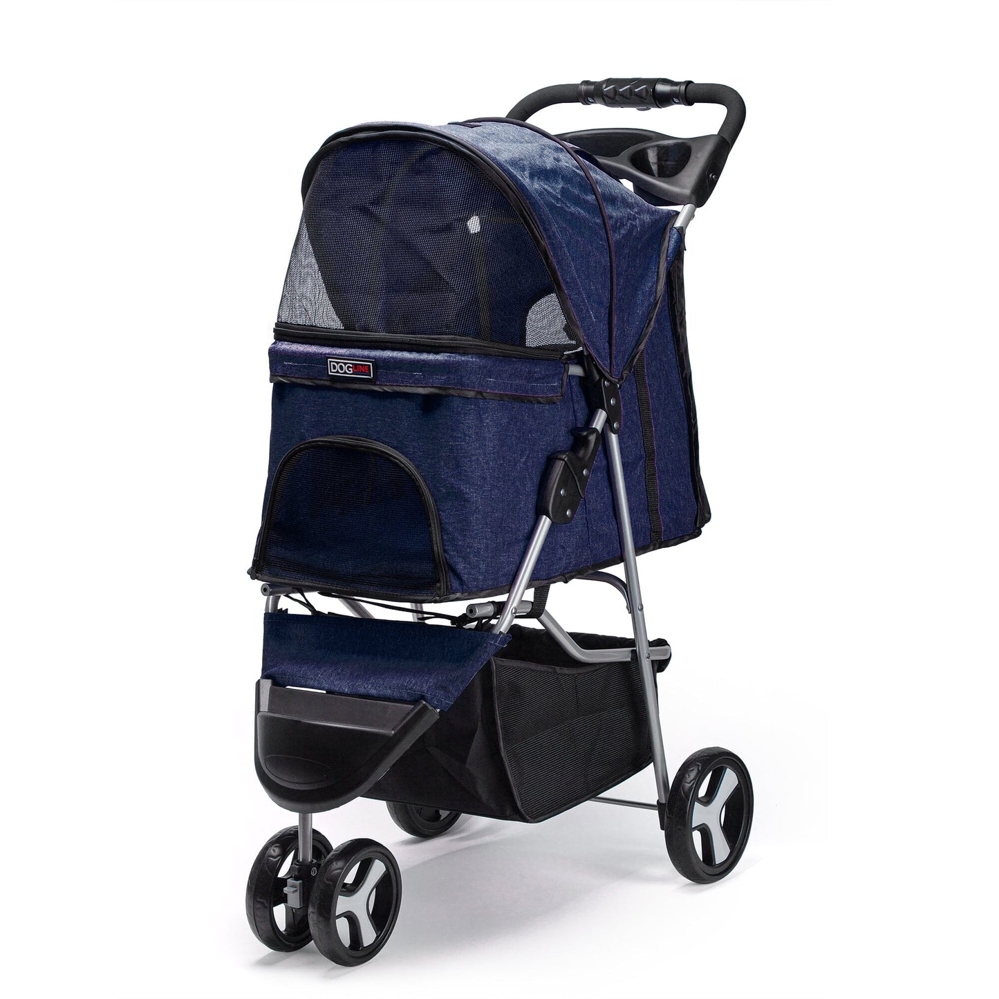 Dogline Casual Pet Stroller with a Removable Cup Holder