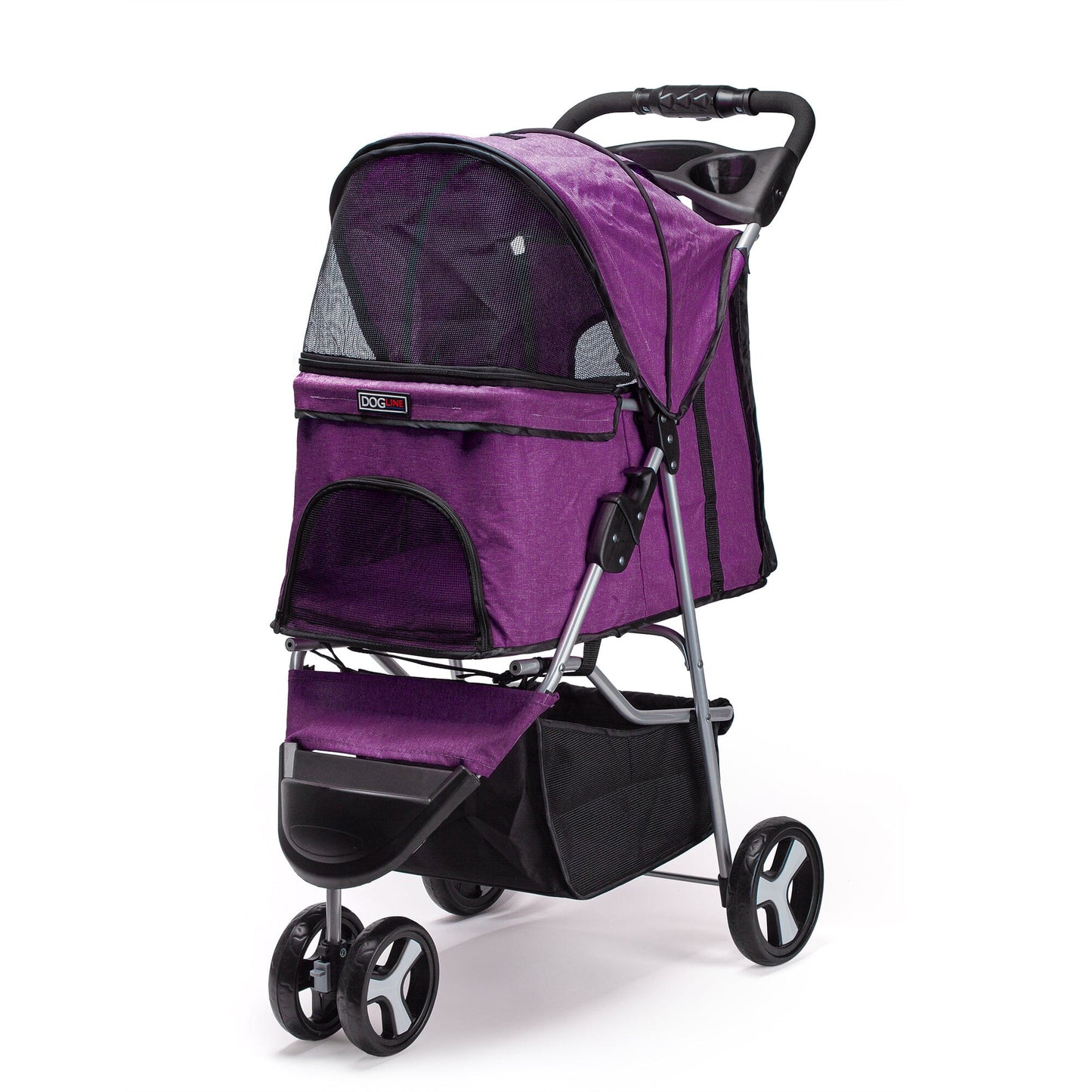 Dogline Casual Pet Stroller with a Removable Cup Holder