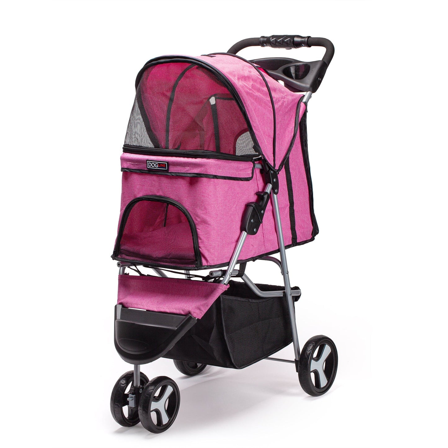 Dogline Casual Pet Stroller with a Removable Cup Holder