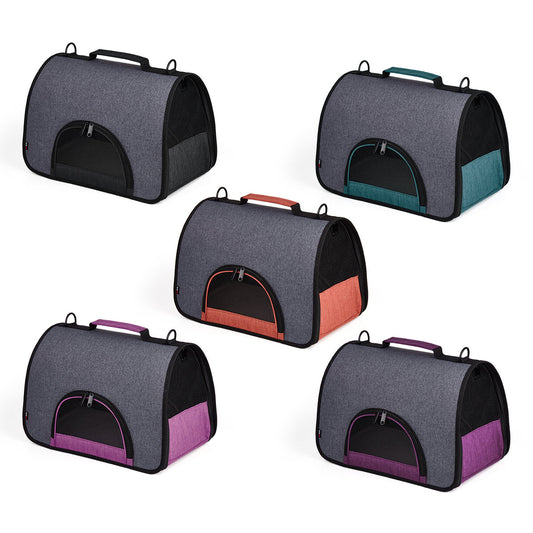 Dogline Dual Color Collapsible Pet Carrier