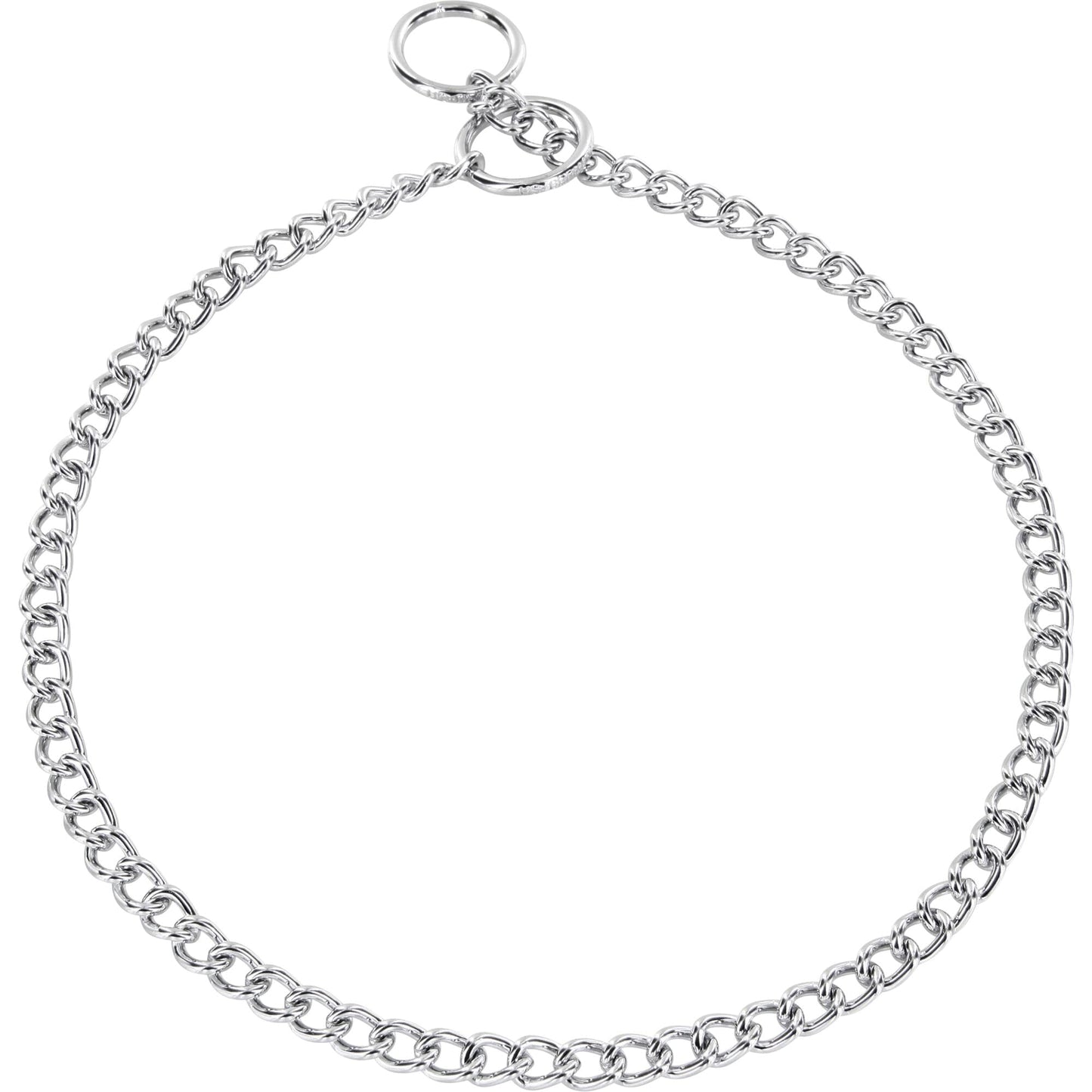 Dogline Herm Sprenger - Choke Chain Collar - Round Links - Chrome, 2 mm