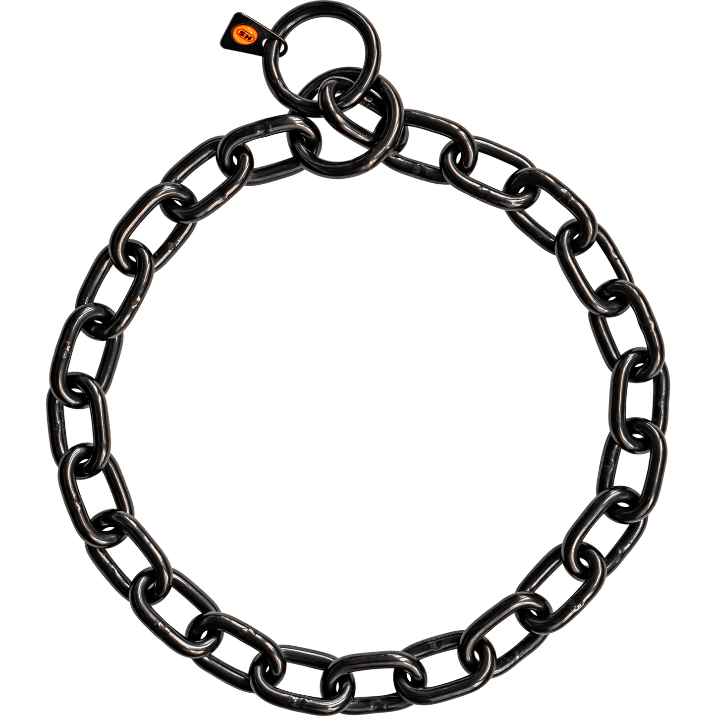 Dogline Herm Sprenger - Extra Strong Collar - Medium Links - Black Stainless Steel, 5mm