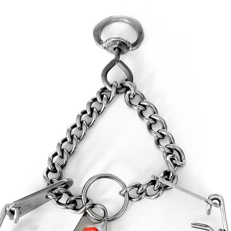 Dogline Herm Sprenger - MICRO-PLUS Training Collar with Center-Plate and Assembly Chain – Stainless steel