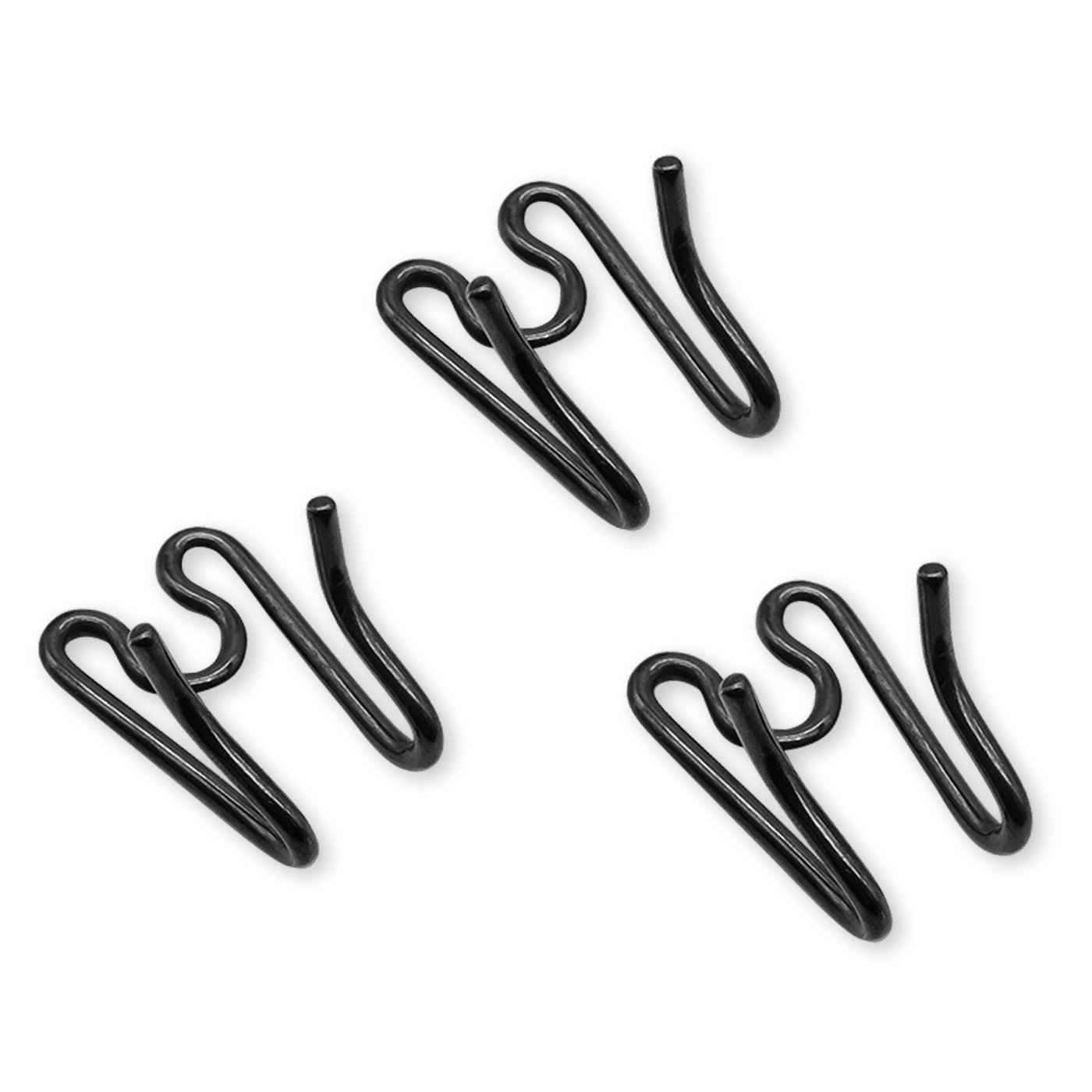 Dogline Herm Sprenger - ULTRA-PLUS Training Collar Middle Links for Lengthening (3-Pack) - Black Stainless Steel