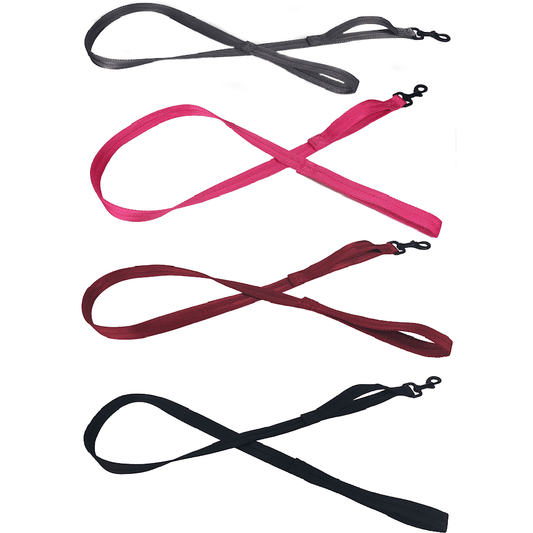 Dogline Nylon Flat Leash + Built-in Traffic Handle
