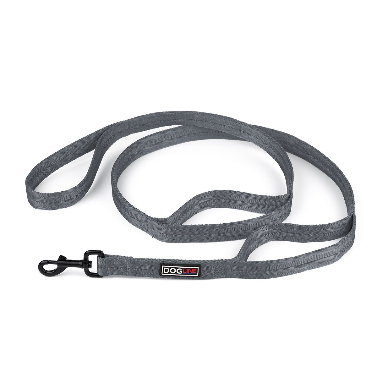 Dogline Nylon Multi-Handle Flat Leash
