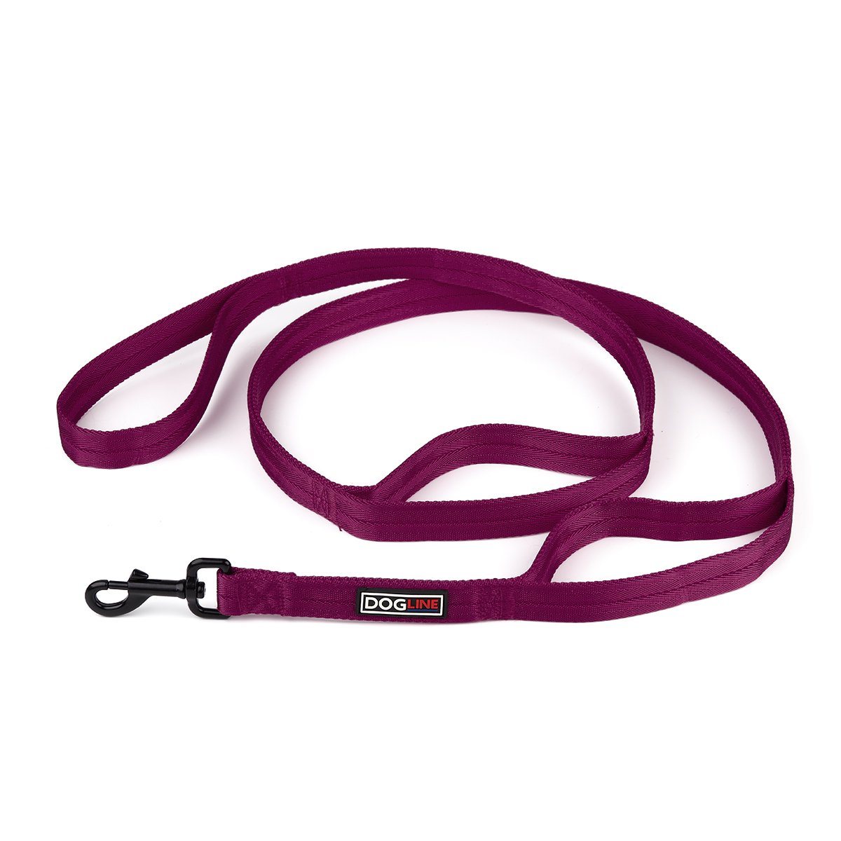 Dogline Nylon Multi-Handle Flat Leash