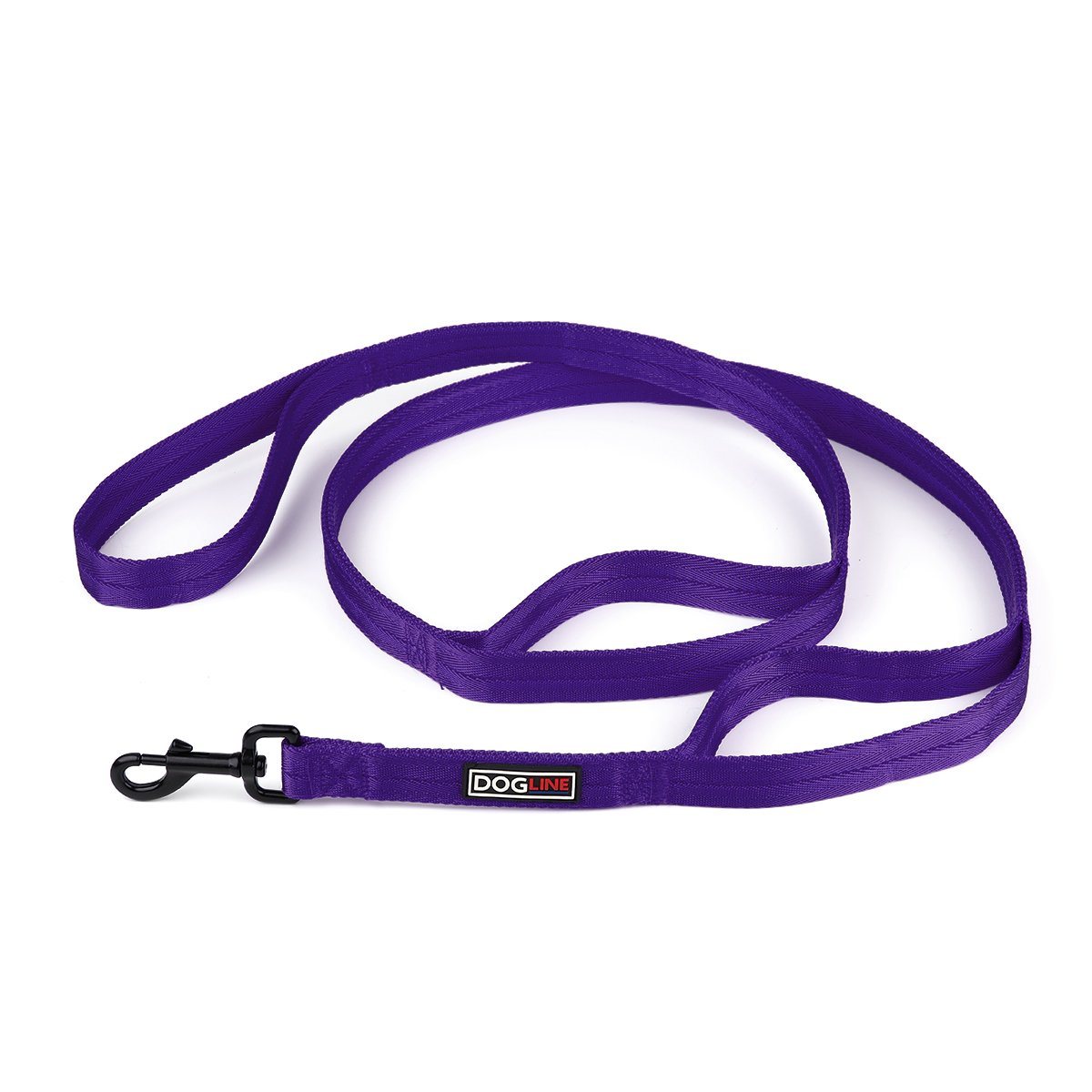 Dogline Nylon Multi-Handle Flat Leash
