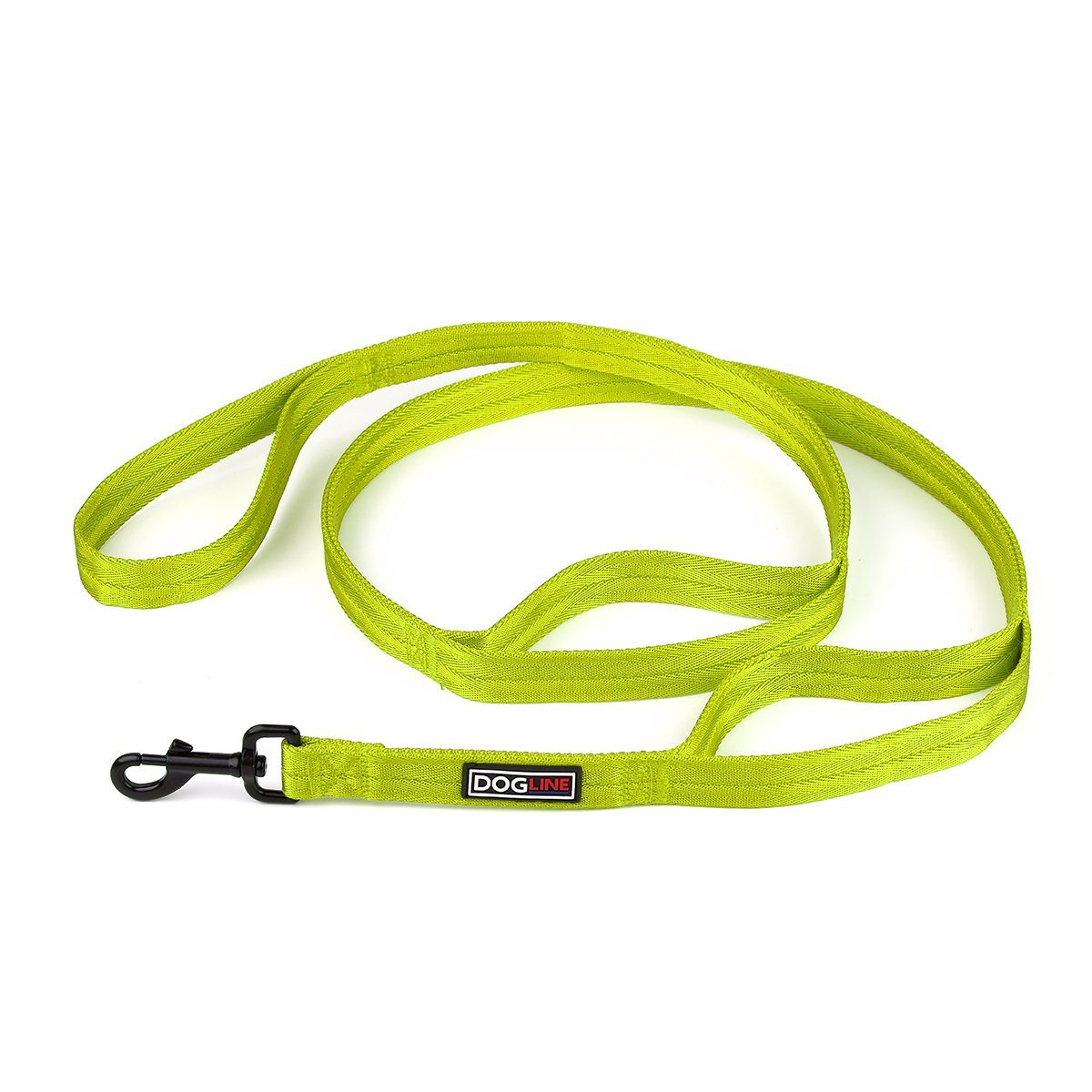Dogline Nylon Multi-Handle Flat Leash