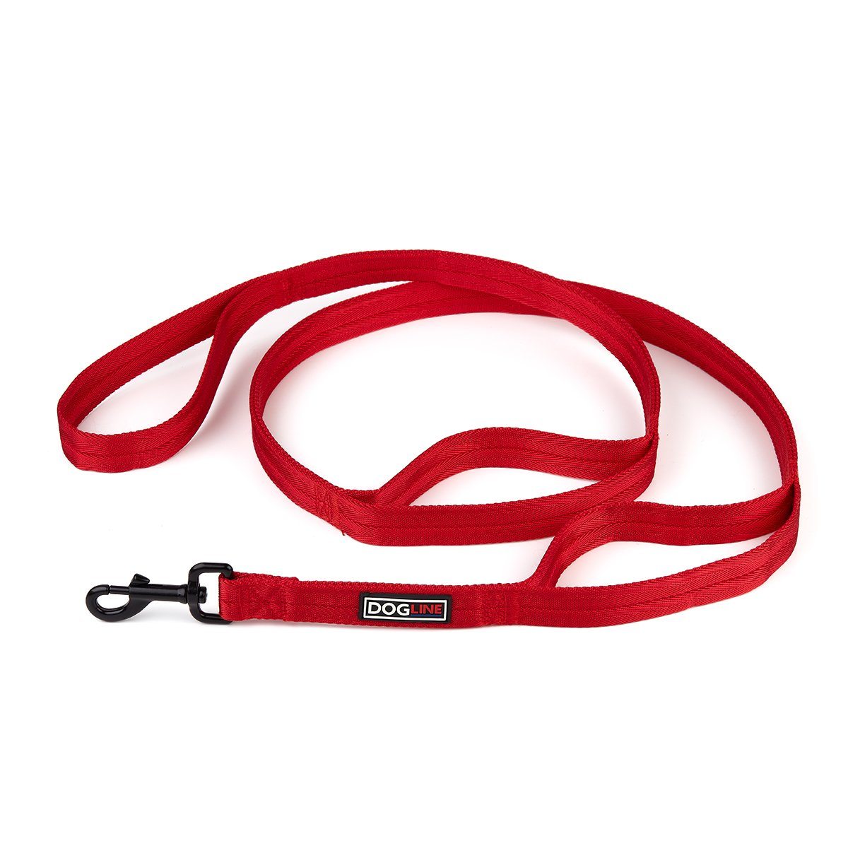 Dogline Nylon Multi-Handle Flat Leash