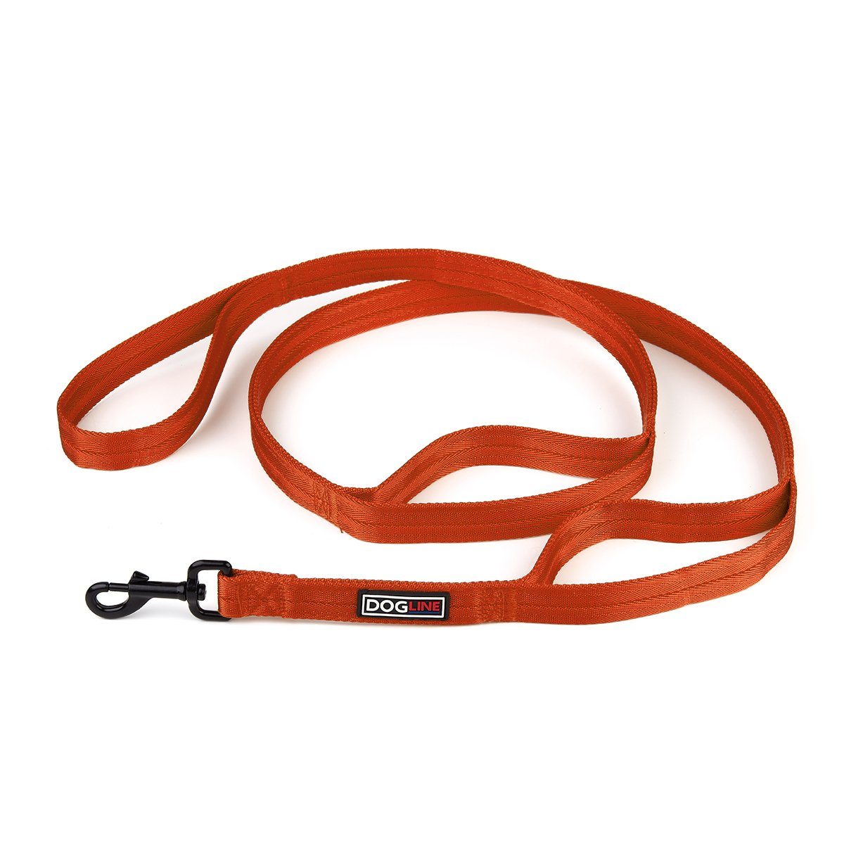 Dogline Nylon Multi-Handle Flat Leash