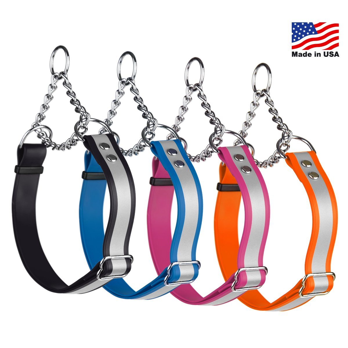 Dogline Reflective Biothane Martingale Collar