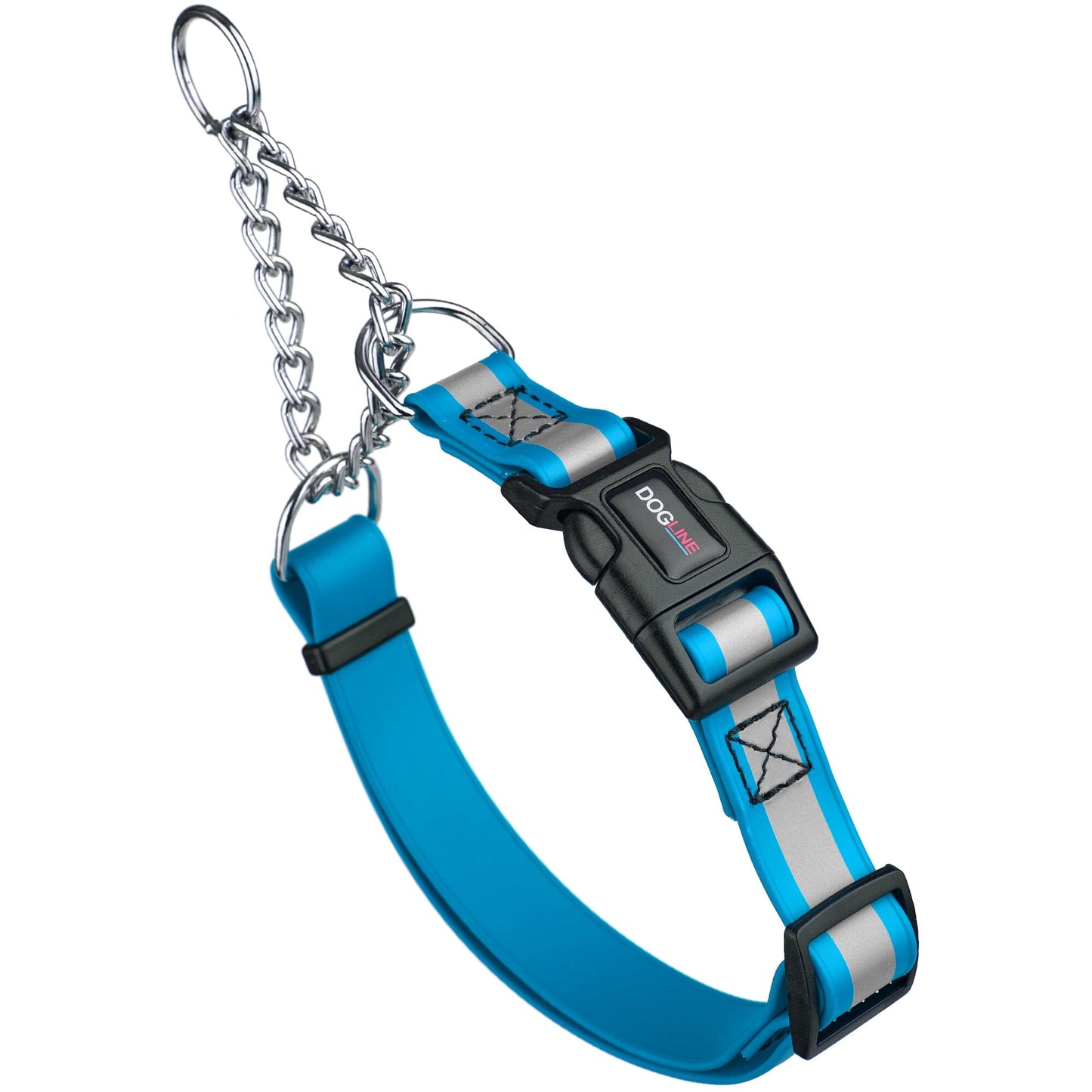 Dogline Reflective Biothane Martingale Collar with Quick Release Buckle