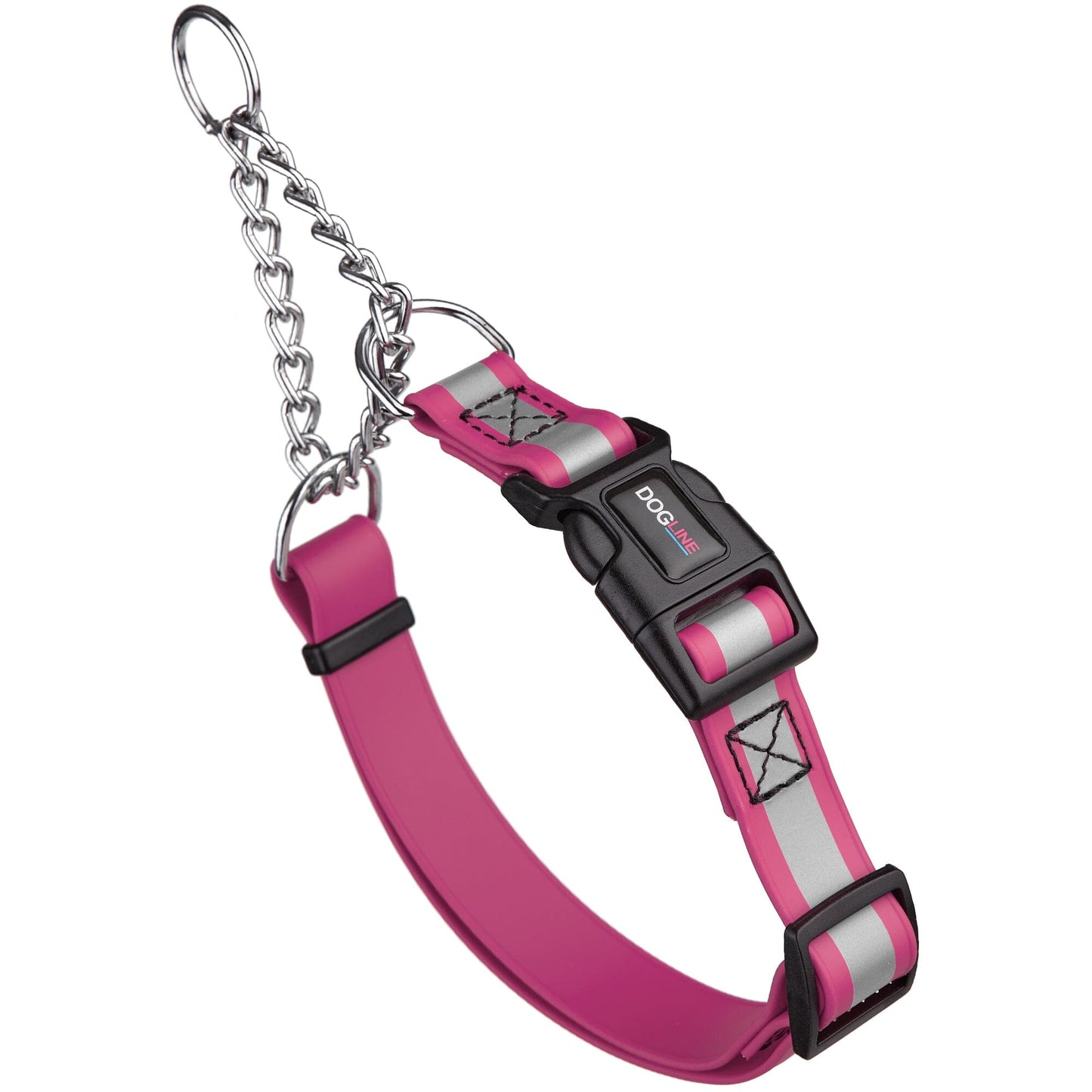 Dogline Reflective Biothane Martingale Collar with Quick Release Buckle