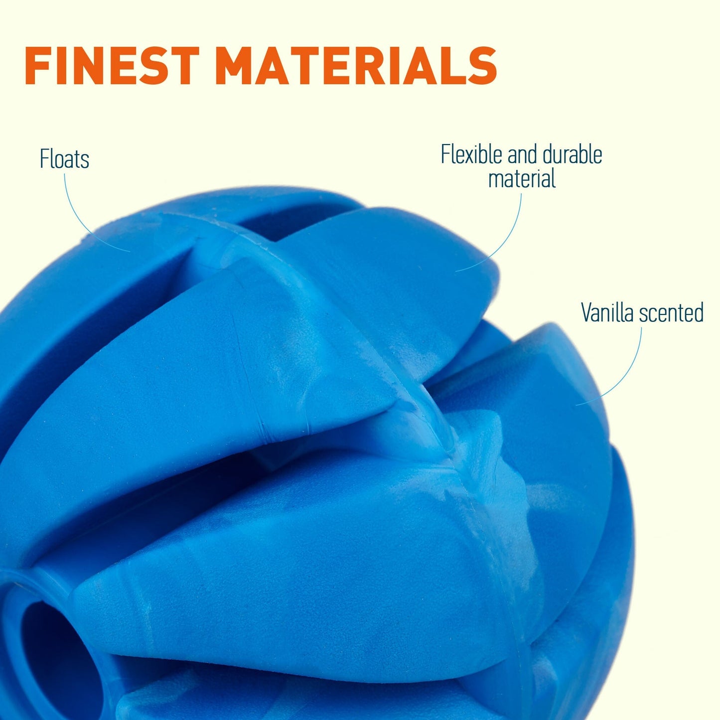 Dogline Rubber Spiral Ball