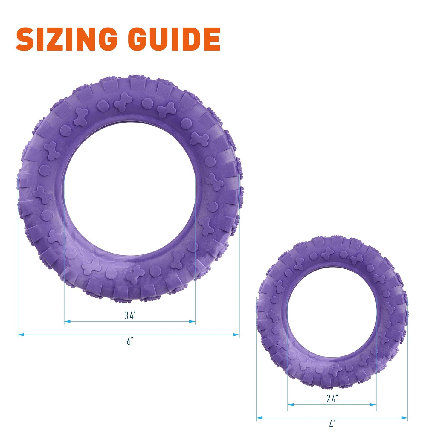 Dogline Rubber Tire Toy
