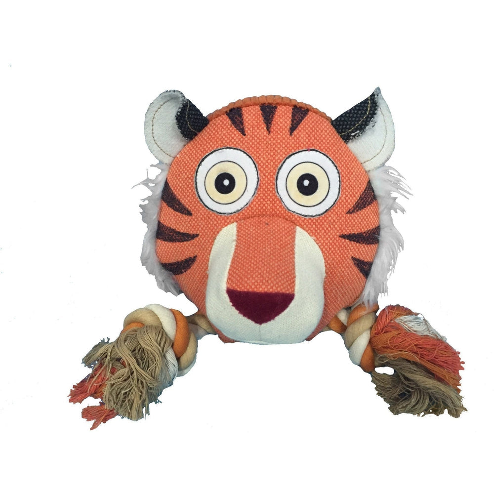 Dogline Safari Animal Toys + Ball & Rope Version
